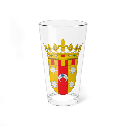 Escudo de la Comarca de Aranda (Spain) (Coat of Arms) Pint Glass 16oz