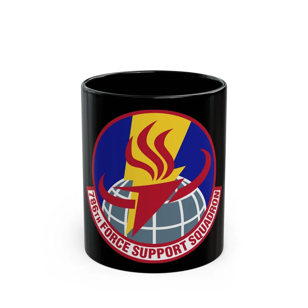 786th Force Support Squadron (U.S. Air Force) Black Coffee Mug-11oz-Go Mug Yourself