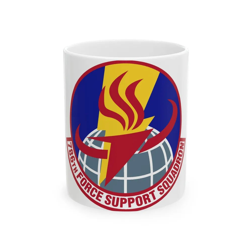 786th Force Support Squadron (U.S. Air Force) White Coffee Mug-11oz-Go Mug Yourself