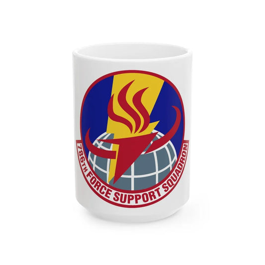 786th Force Support Squadron (U.S. Air Force) White Coffee Mug-15oz-Go Mug Yourself