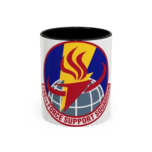 786th Force Support Squadron (U.S. Air Force) Accent Coffee Mug 11oz Black - Go Mug Yourself