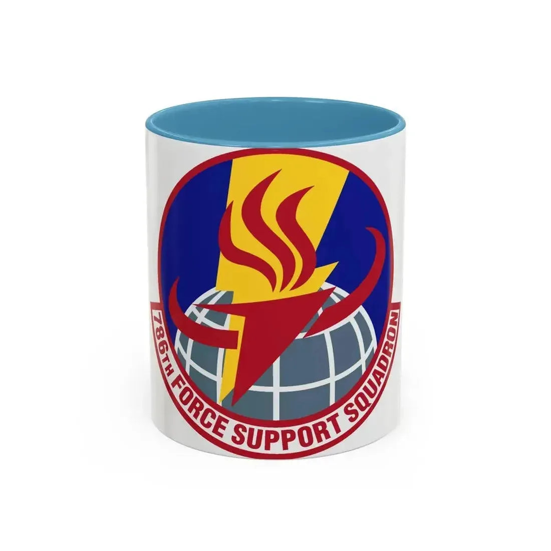 786th Force Support Squadron (U.S. Air Force) Accent Coffee Mug 11oz Light Blue - Go Mug Yourself