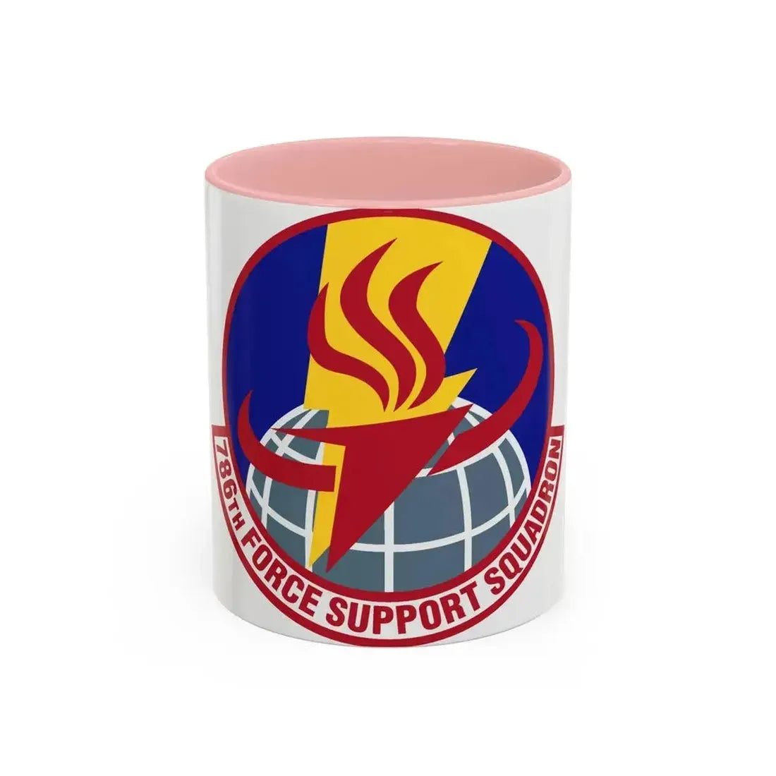 786th Force Support Squadron (U.S. Air Force) Accent Coffee Mug 11oz Pink - Go Mug Yourself