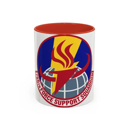 786th Force Support Squadron (U.S. Air Force) Accent Coffee Mug 11oz Red - Go Mug Yourself