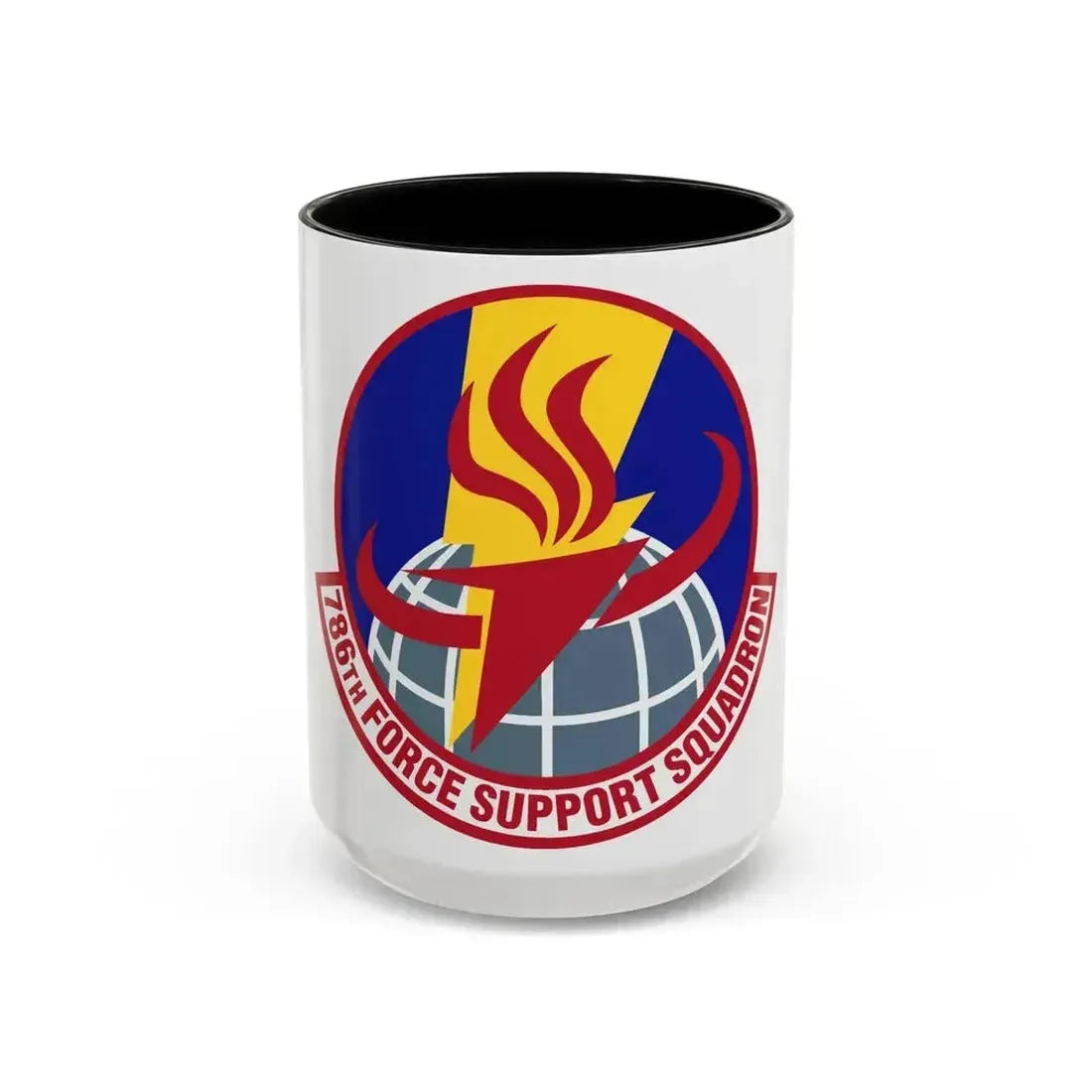 786th Force Support Squadron (U.S. Air Force) Accent Coffee Mug 15oz Black - Go Mug Yourself