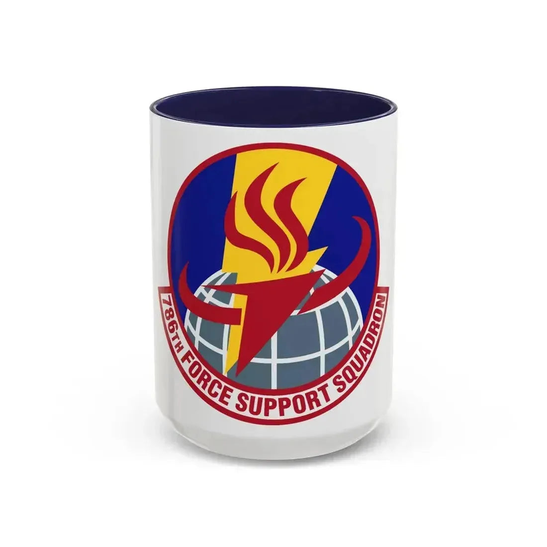 786th Force Support Squadron (U.S. Air Force) Accent Coffee Mug 15oz Navy - Go Mug Yourself