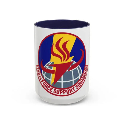786th Force Support Squadron (U.S. Air Force) Accent Coffee Mug 15oz Navy - Go Mug Yourself