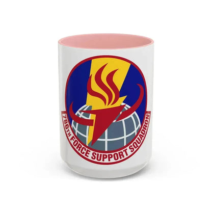 786th Force Support Squadron (U.S. Air Force) Accent Coffee Mug 15oz Pink - Go Mug Yourself