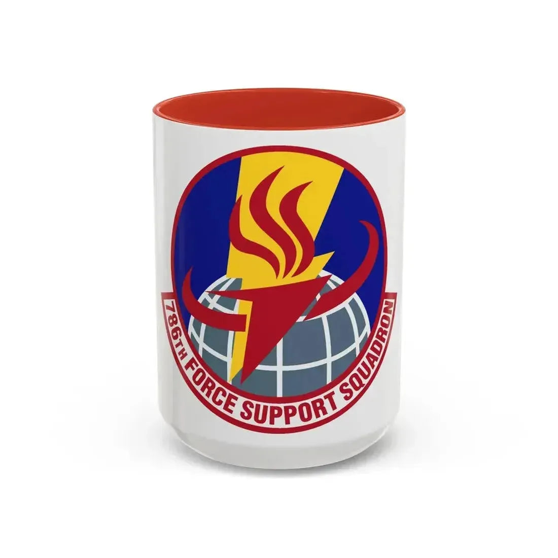 786th Force Support Squadron (U.S. Air Force) Accent Coffee Mug 15oz Red - Go Mug Yourself