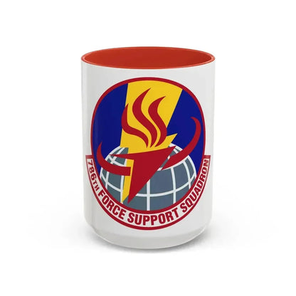 786th Force Support Squadron (U.S. Air Force) Accent Coffee Mug 15oz Red - Go Mug Yourself