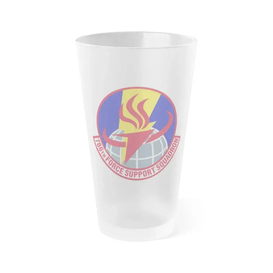 786th Force Support Squadron (U.S. Air Force) Frosted Pint Glass 16oz Default Title - Go Mug Yourself