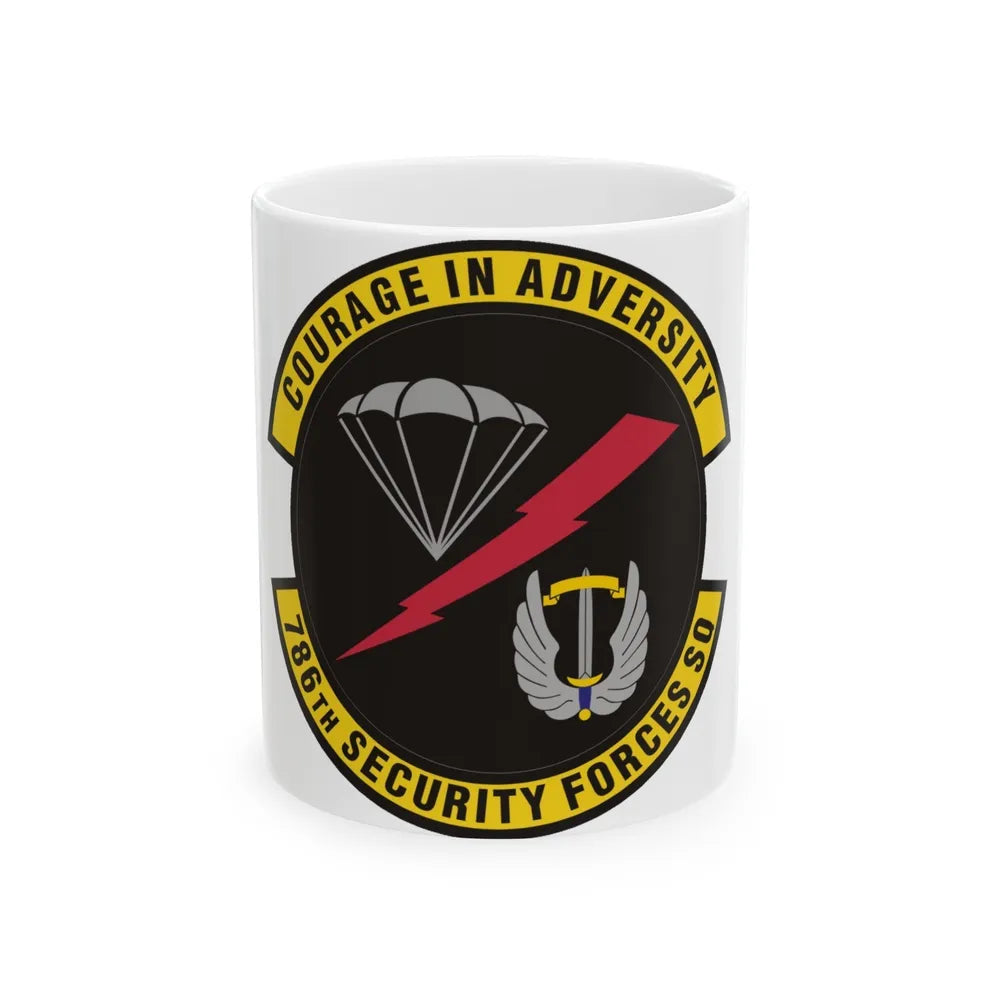 786th Security Forces Squadron (U.S. Air Force) White Coffee Mug-11oz-Go Mug Yourself