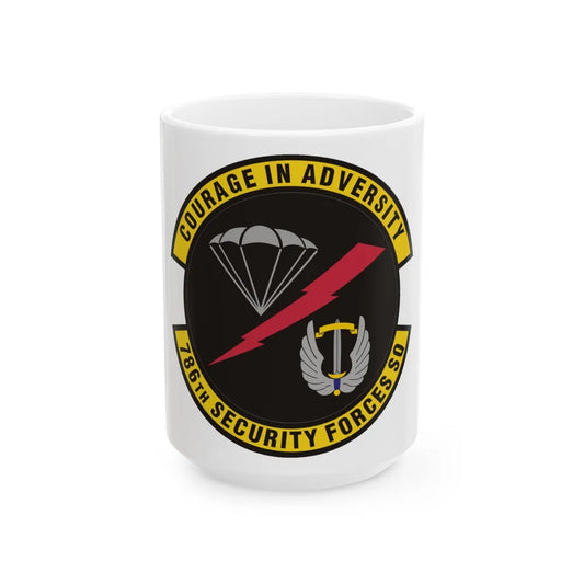 786th Security Forces Squadron (U.S. Air Force) White Coffee Mug-15oz-Go Mug Yourself