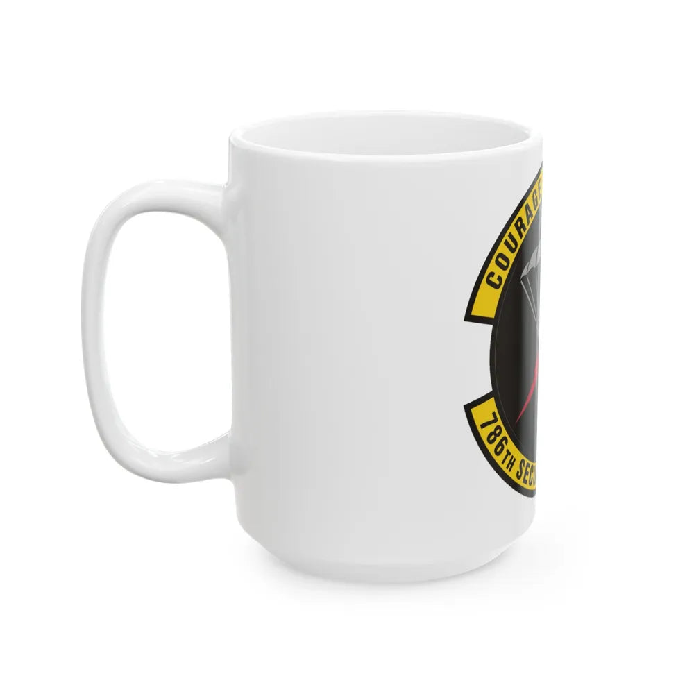 786th Security Forces Squadron (U.S. Air Force) White Coffee Mug-Go Mug Yourself