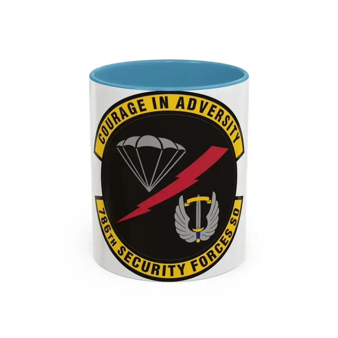 786th Security Forces Squadron (U.S. Air Force) Accent Coffee Mug 11oz Light Blue - Go Mug Yourself