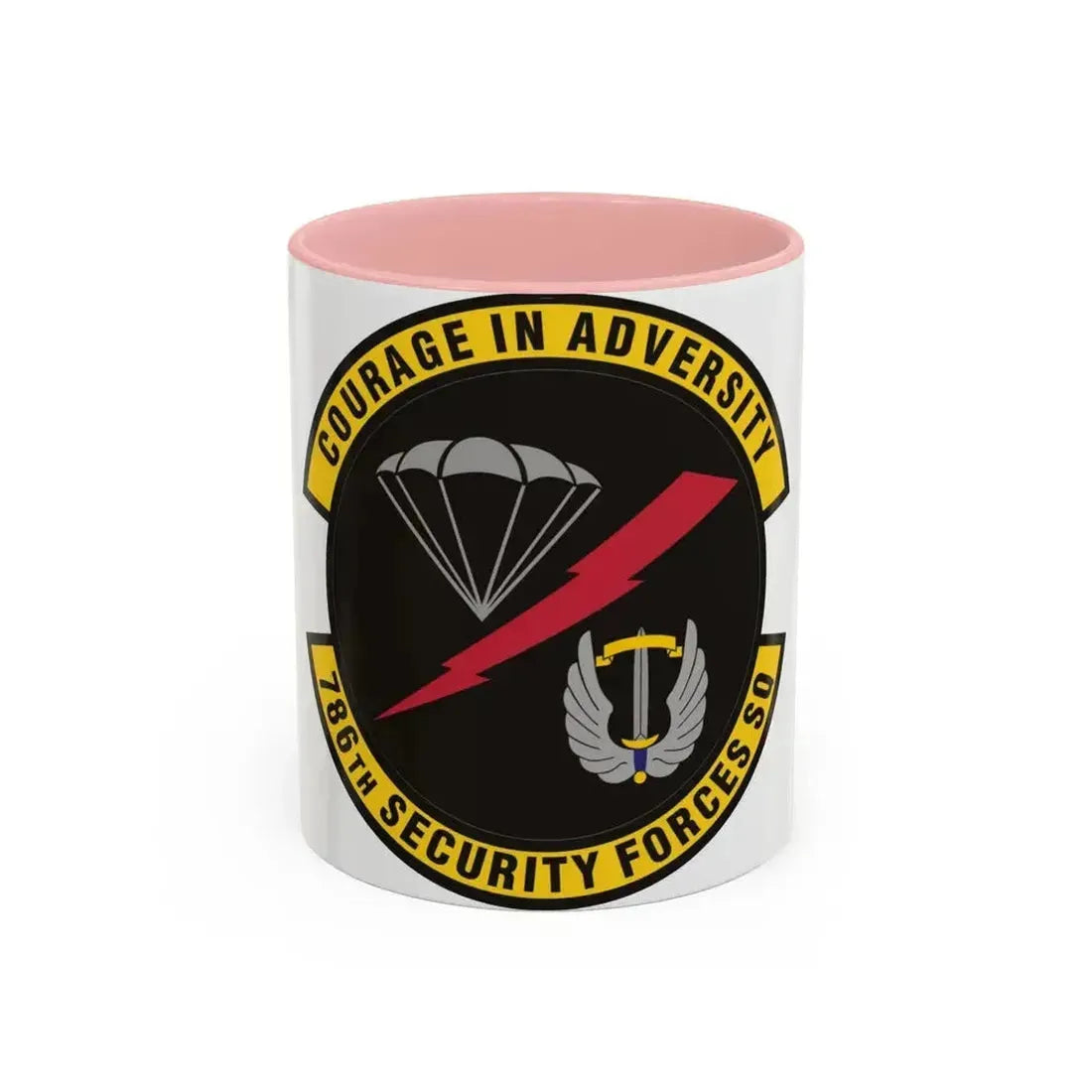786th Security Forces Squadron (U.S. Air Force) Accent Coffee Mug 11oz Pink - Go Mug Yourself