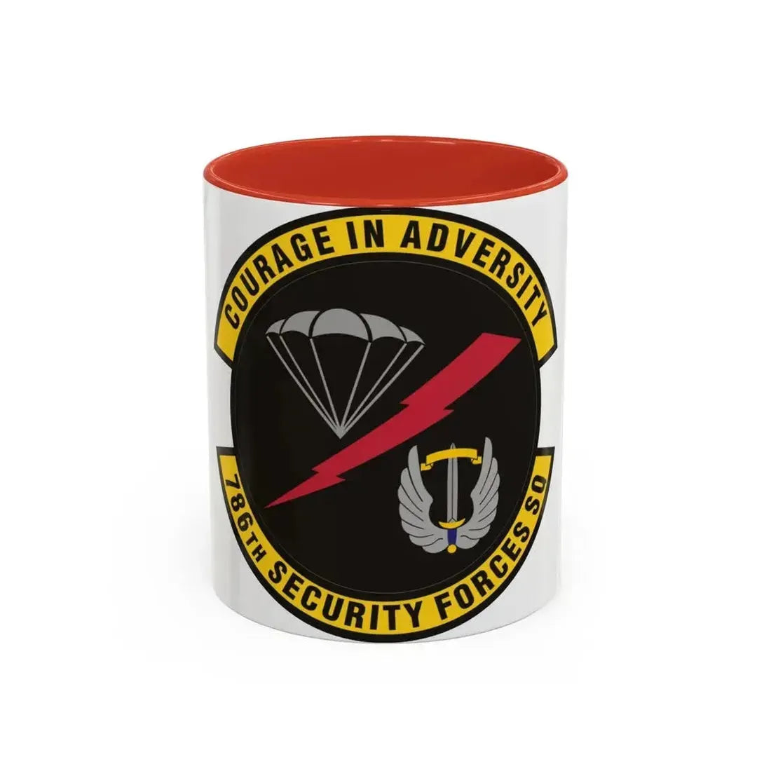 786th Security Forces Squadron (U.S. Air Force) Accent Coffee Mug 11oz Red - Go Mug Yourself