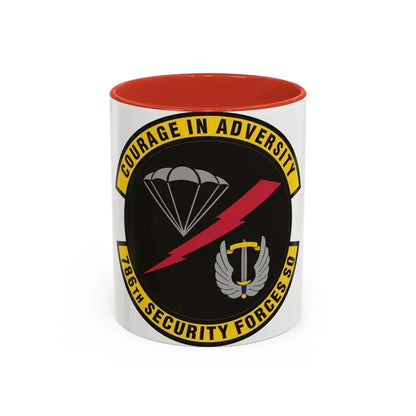786th Security Forces Squadron (U.S. Air Force) Accent Coffee Mug 11oz Red - Go Mug Yourself