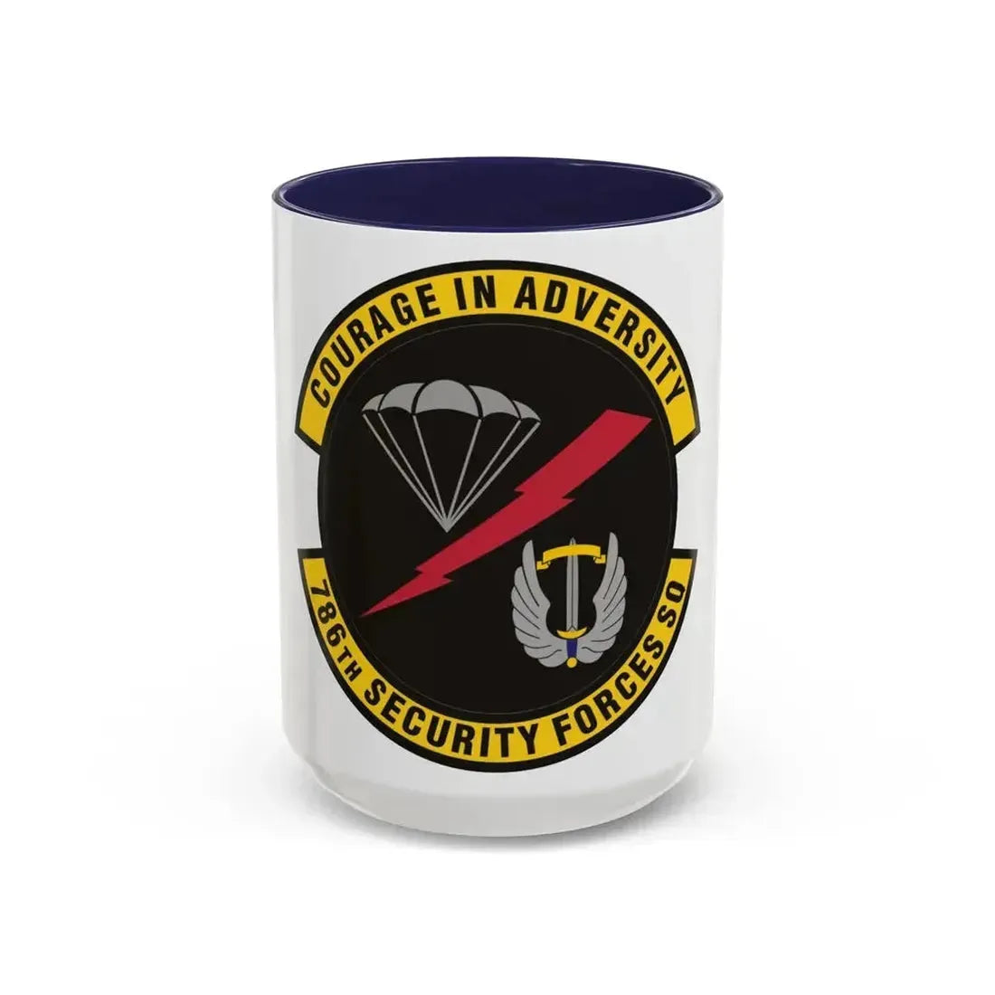 786th Security Forces Squadron (U.S. Air Force) Accent Coffee Mug 15oz Navy - Go Mug Yourself