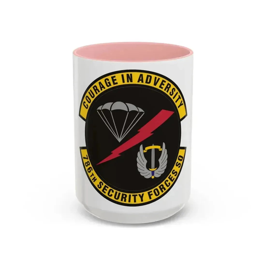 786th Security Forces Squadron (U.S. Air Force) Accent Coffee Mug 15oz Pink - Go Mug Yourself