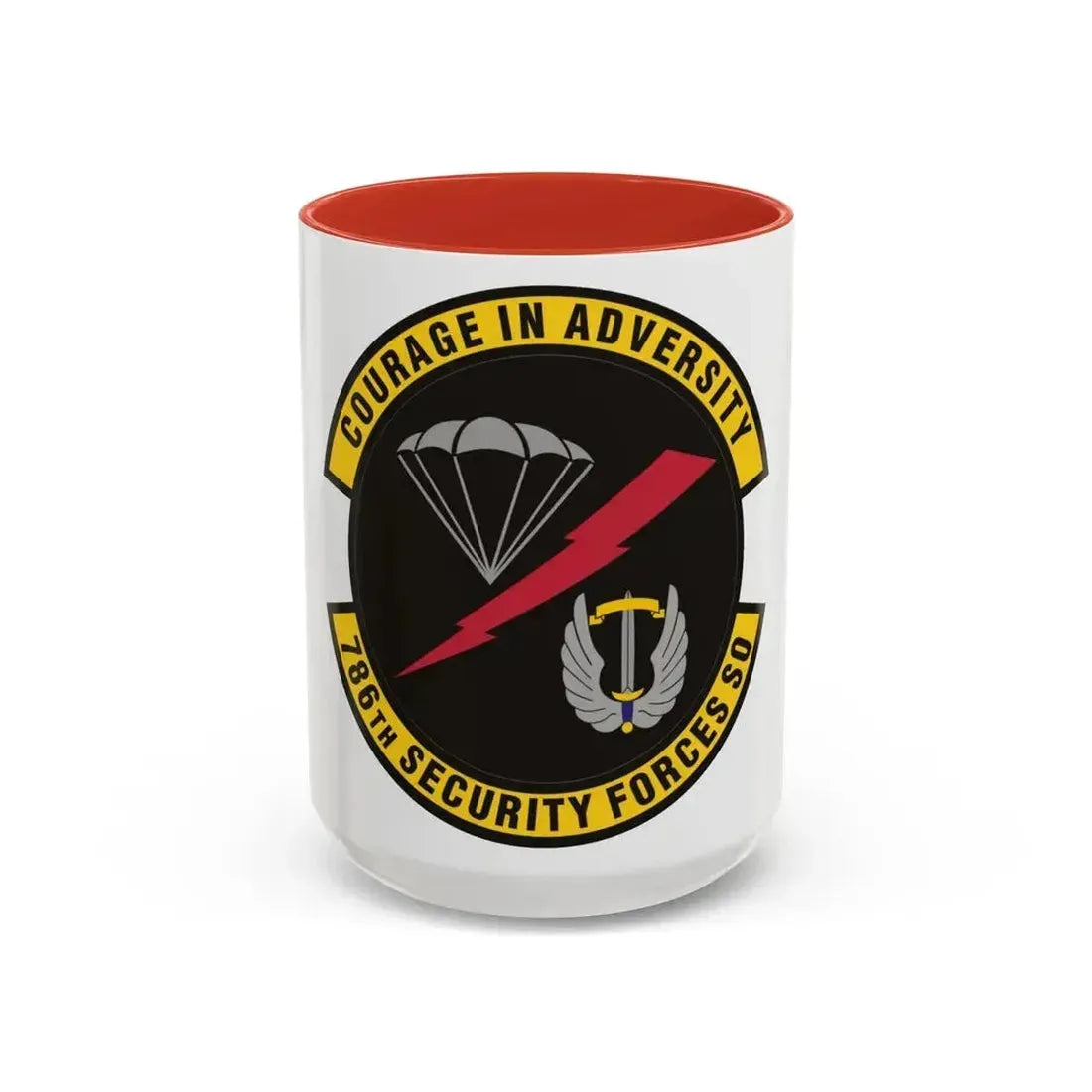 786th Security Forces Squadron (U.S. Air Force) Accent Coffee Mug 15oz Red - Go Mug Yourself