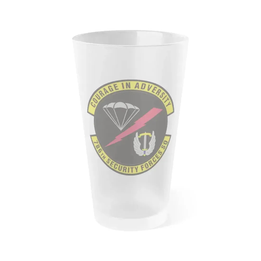 786th Security Forces Squadron (U.S. Air Force) Frosted Pint Glass 16oz 16oz Frosted - Go Mug Yourself