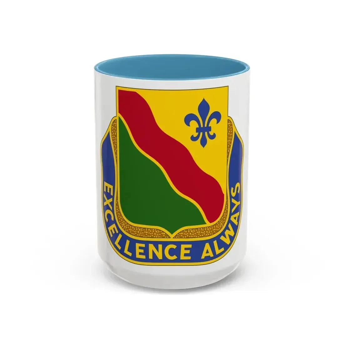 787 Military Police Battalion (U.S. Army) Accent Coffee Mug 15oz Light Blue - Go Mug Yourself