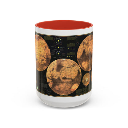 Space - MARS The Red Planet (1973) (Map) Accent Coffee Mug