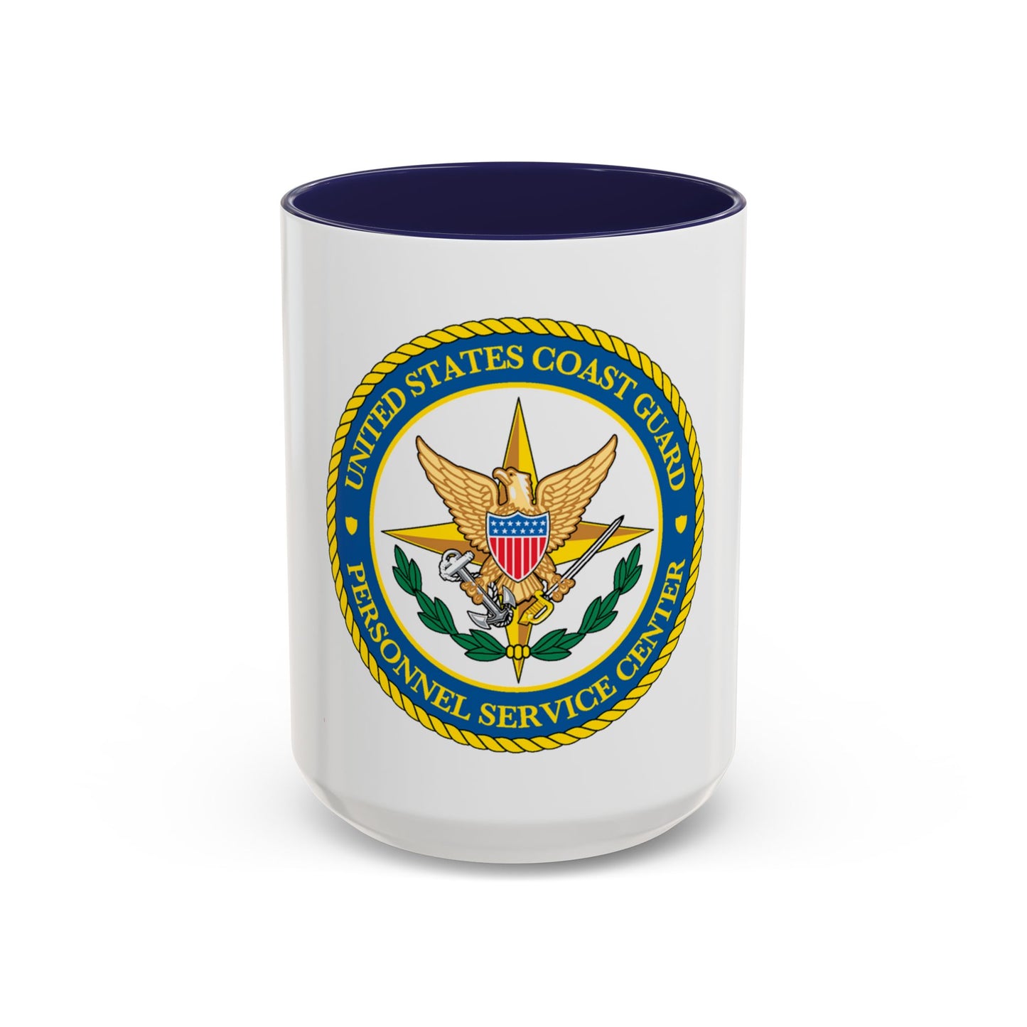 USCG Personnel Service Center (U.S. Coast Guard) Accent Coffee Mug
