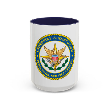 USCG Personnel Service Center (U.S. Coast Guard) Accent Coffee Mug