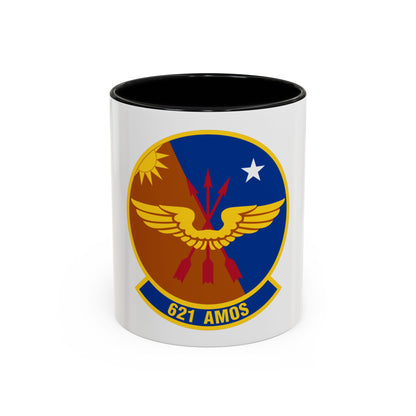 621 Air Mobility Operations Squadron AMC (U.S. Air Force) Accent Coffee Mug