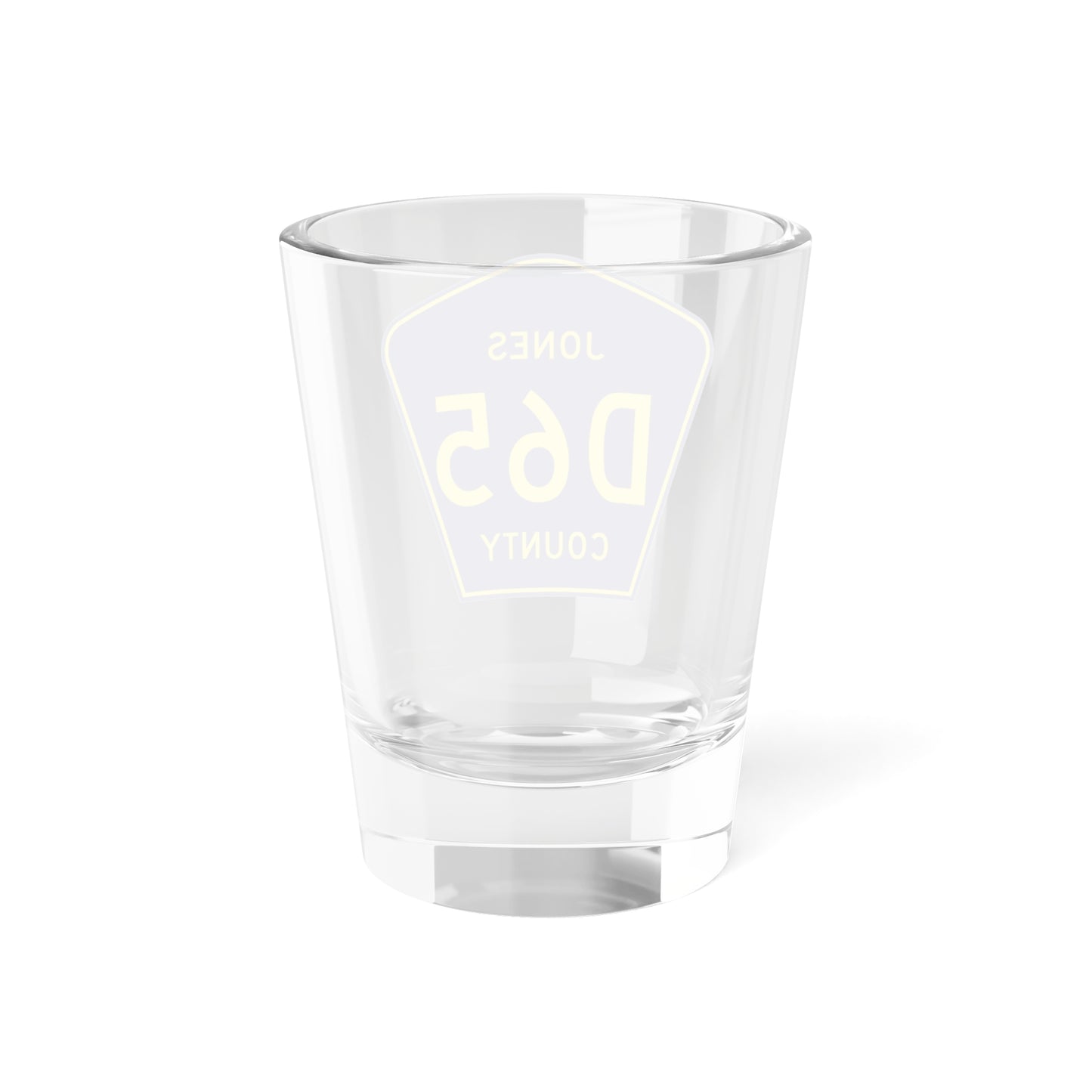 Jones County Route D65 IA (Iowa) (Road Sign) Shot Glass 1.5oz