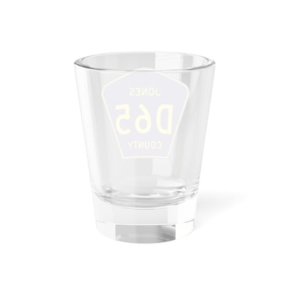 Jones County Route D65 IA (Iowa) (Road Sign) Shot Glass 1.5oz
