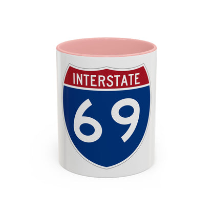 Interstate 69 (U.S. Highways) Accent Coffee Mug
