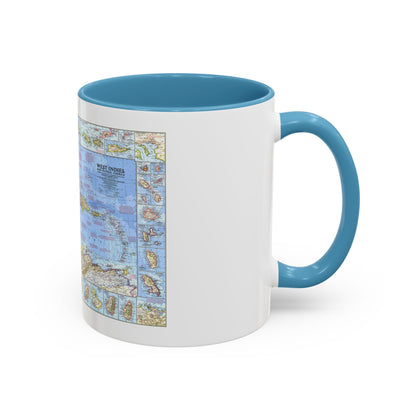 West Indies & Central America (1970) (Map) Accent Coffee Mug