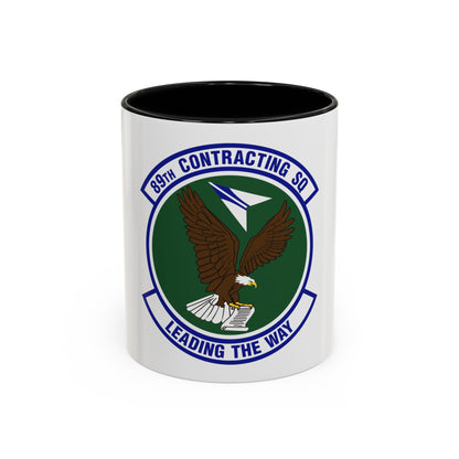 89th Contracting Squadron (U.S. Air Force) Accent Coffee Mug