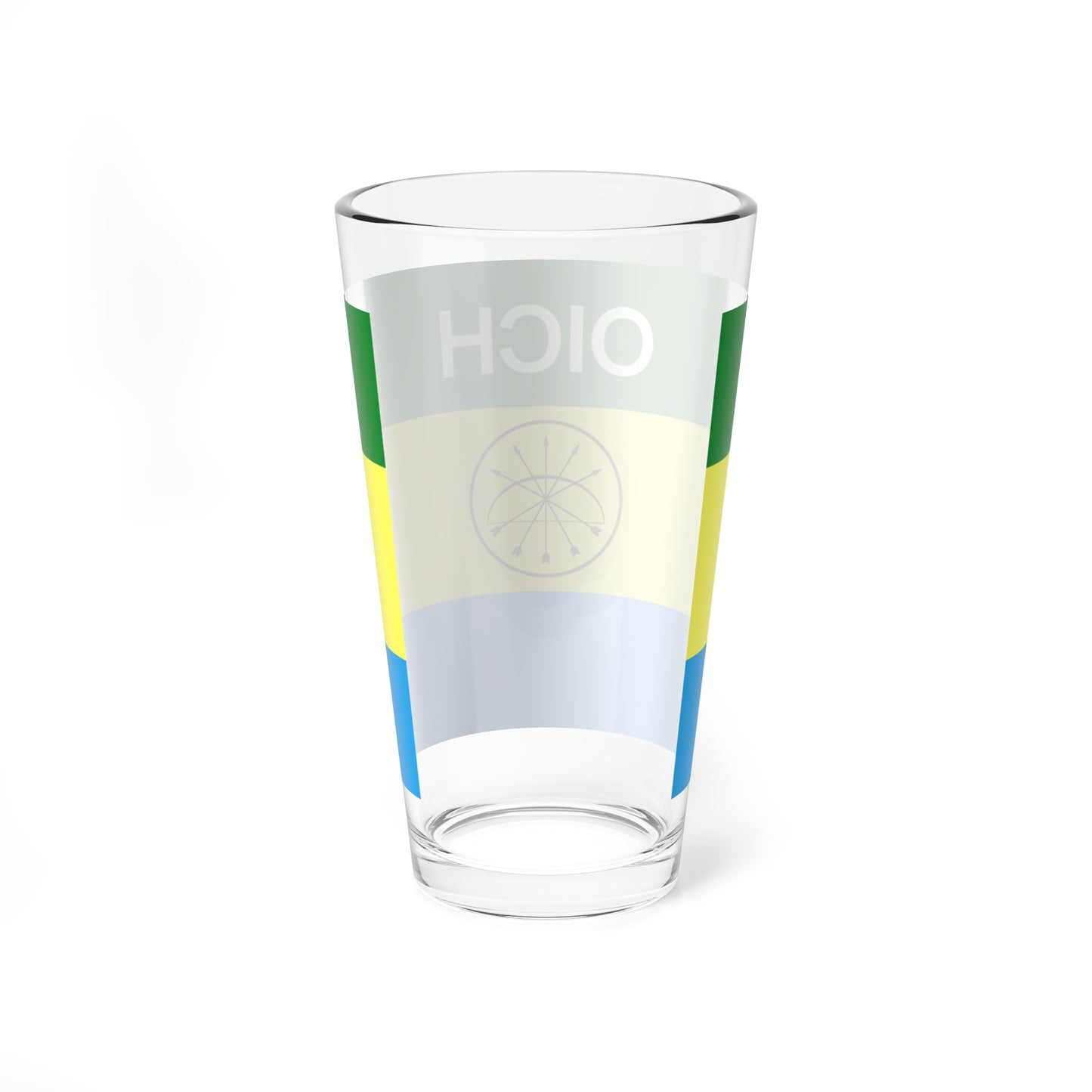 Organización Indígena Chiquitana flag 2 (Bolivia) Pint Glass 16oz
