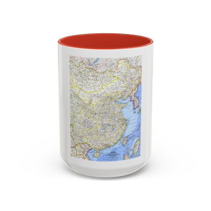 China (1964) (Map) Accent Coffee Mug