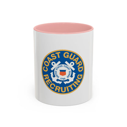 Coast Guard Recruiting (U.S. Coast Guard) Accent Coffee Mug