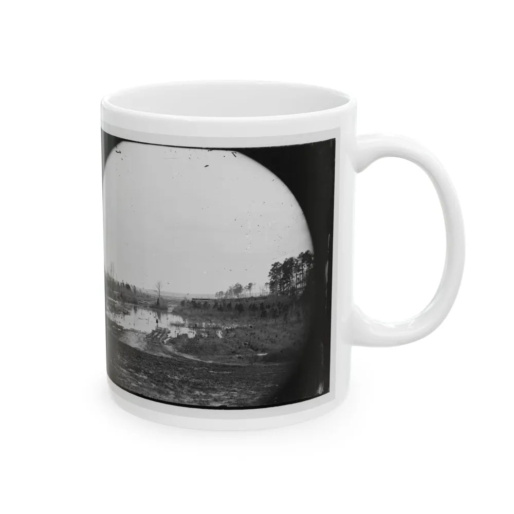 James River, Va. Point Where Army Of The Potomac Crossed In June 1864 (Wyanoke Wharf ) (U.S. Civil War) White Coffee Mug-Go Mug Yourself