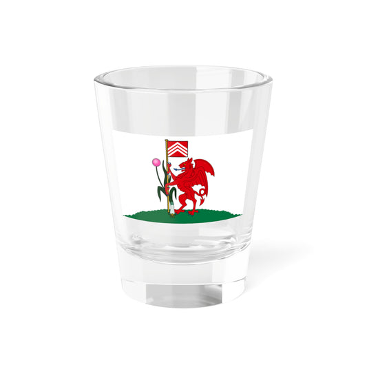 Flag of Cardiff UK - Shot Glass 1.5oz