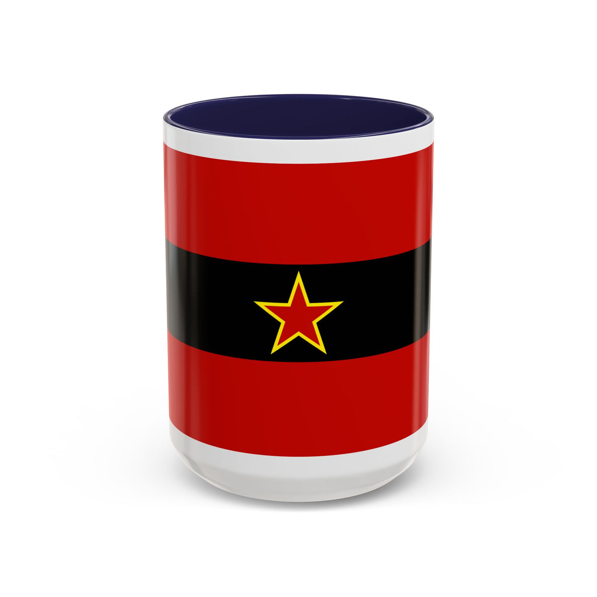 Civil Ensign of Albania 1945 to 1992 - Accent Coffee Mug