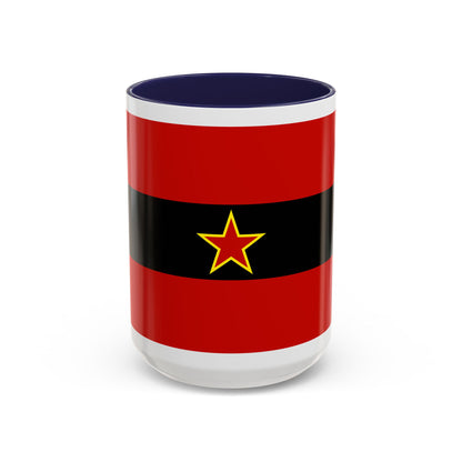 Civil Ensign of Albania 1945 to 1992 - Accent Coffee Mug