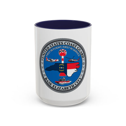 USCG Base Elizabeth City (U.S. Coast Guard) Accent Coffee Mug