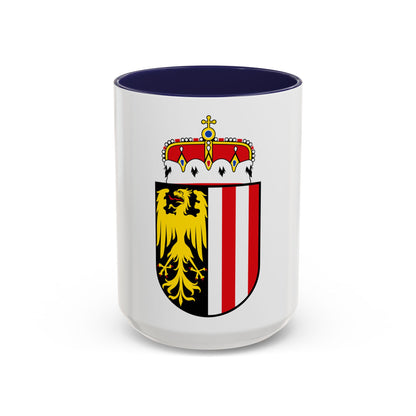 Coat of Arms of Oberoesterreich Austria - Accent Coffee Mug