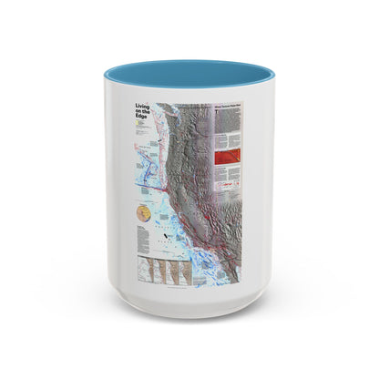 North Amerca - Living on the Edge (1995) (Map) Accent Coffee Mug