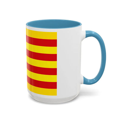 Flag of Aragon Spain - Accent Coffee Mug-Go Mug Yourself