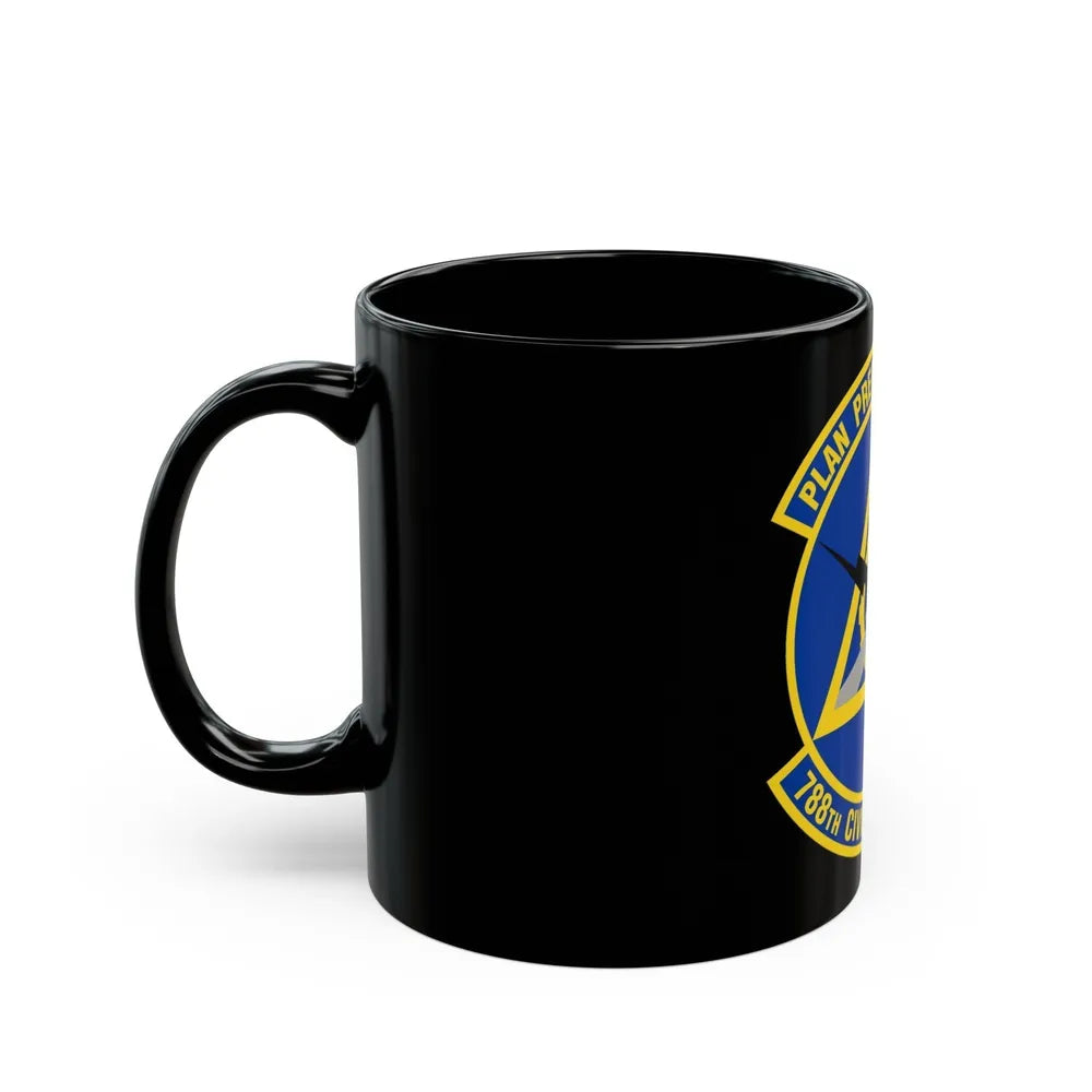 788 Civil Engineer Squadron AFMC (U.S. Air Force) Black Coffee Mug-Go Mug Yourself