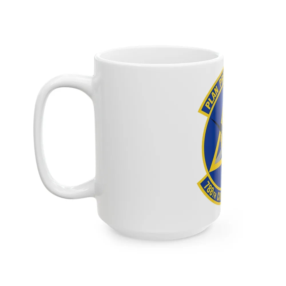 788 Civil Engineer Squadron AFMC (U.S. Air Force) White Coffee Mug-Go Mug Yourself