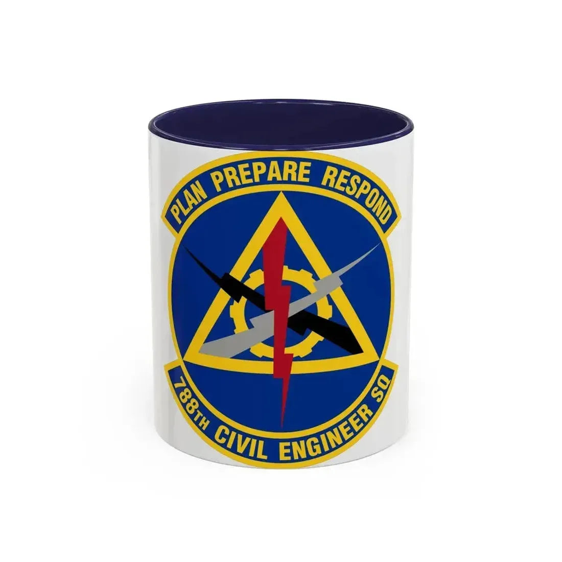 788 Civil Engineer Squadron AFMC (U.S. Air Force) Accent Coffee Mug 11oz Navy - Go Mug Yourself